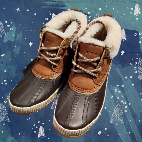 Jsport Shoes - Jsport Mary Women's Size 7 Waterproof Faux Fur Duck Boot, Brown